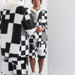 〈EG〉x〈Saucony〉U字ベルクロにレザーとナイロンメッシュを組みわせたコラボシューズ