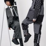 〈EG〉x〈Saucony〉U字ベルクロにレザーとナイロンメッシュを組みわせたコラボシューズ