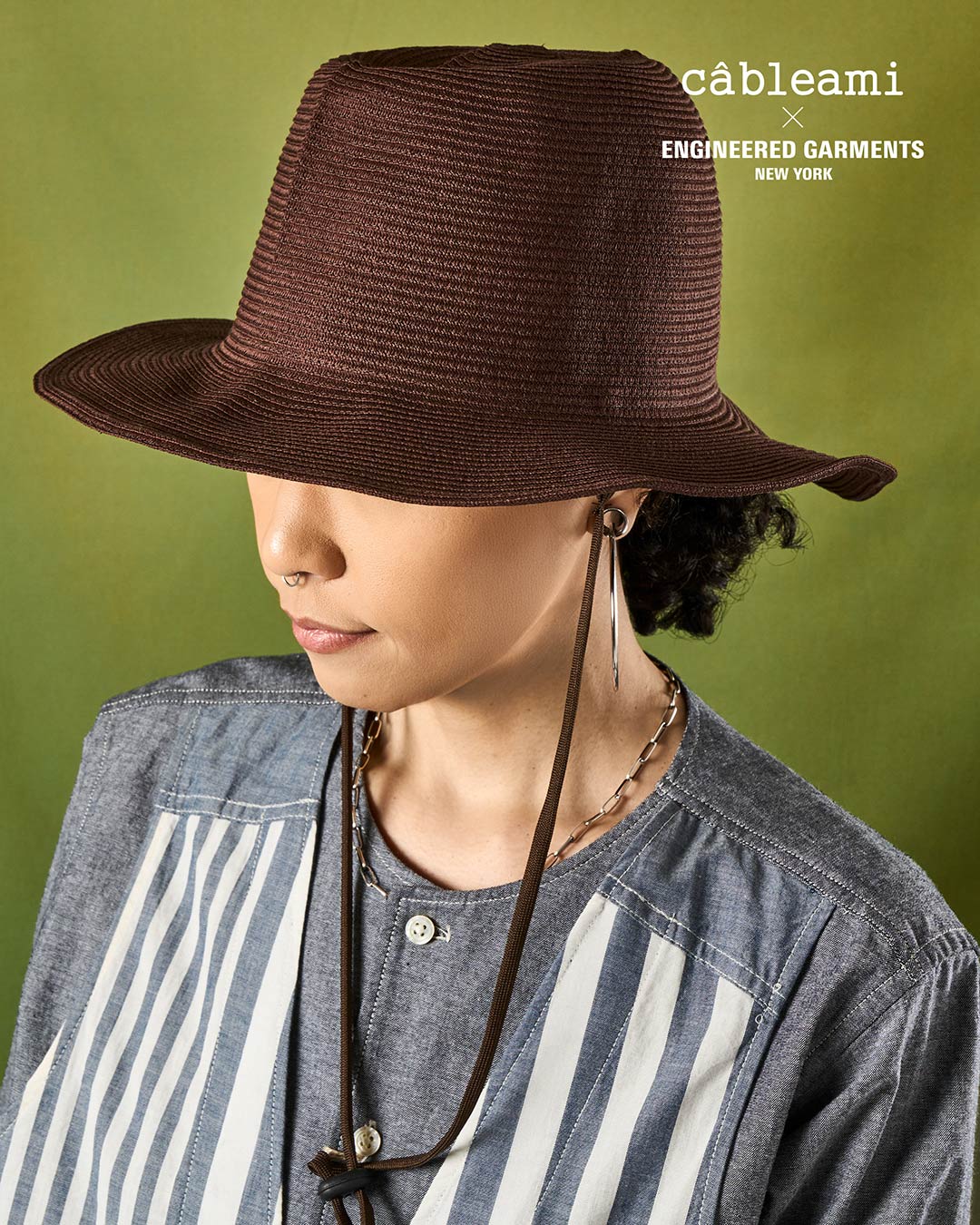 EG〉x〈Cableami〉4/17日(金)発売 柔らかくナチュラルな風合いのブレードハット