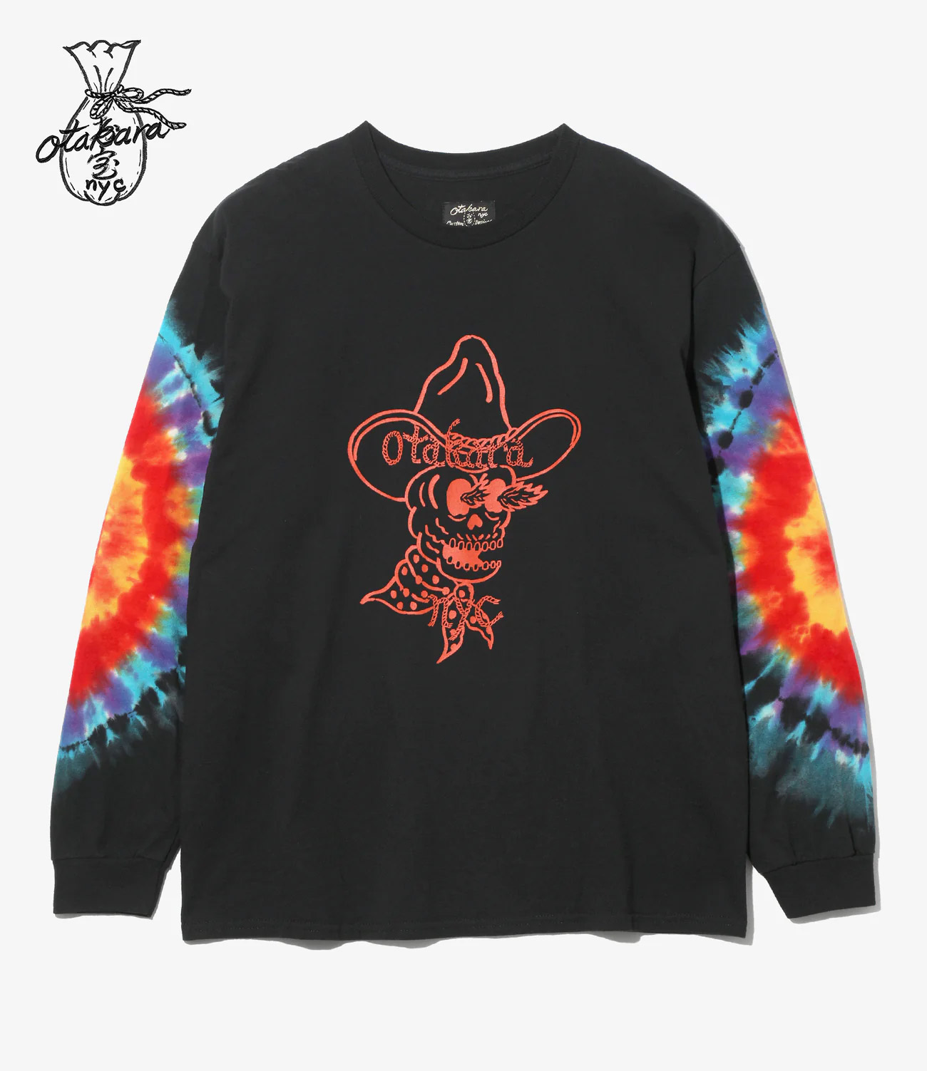 OTAKARA NYC LONG SLEEVE TIE DYE TEE