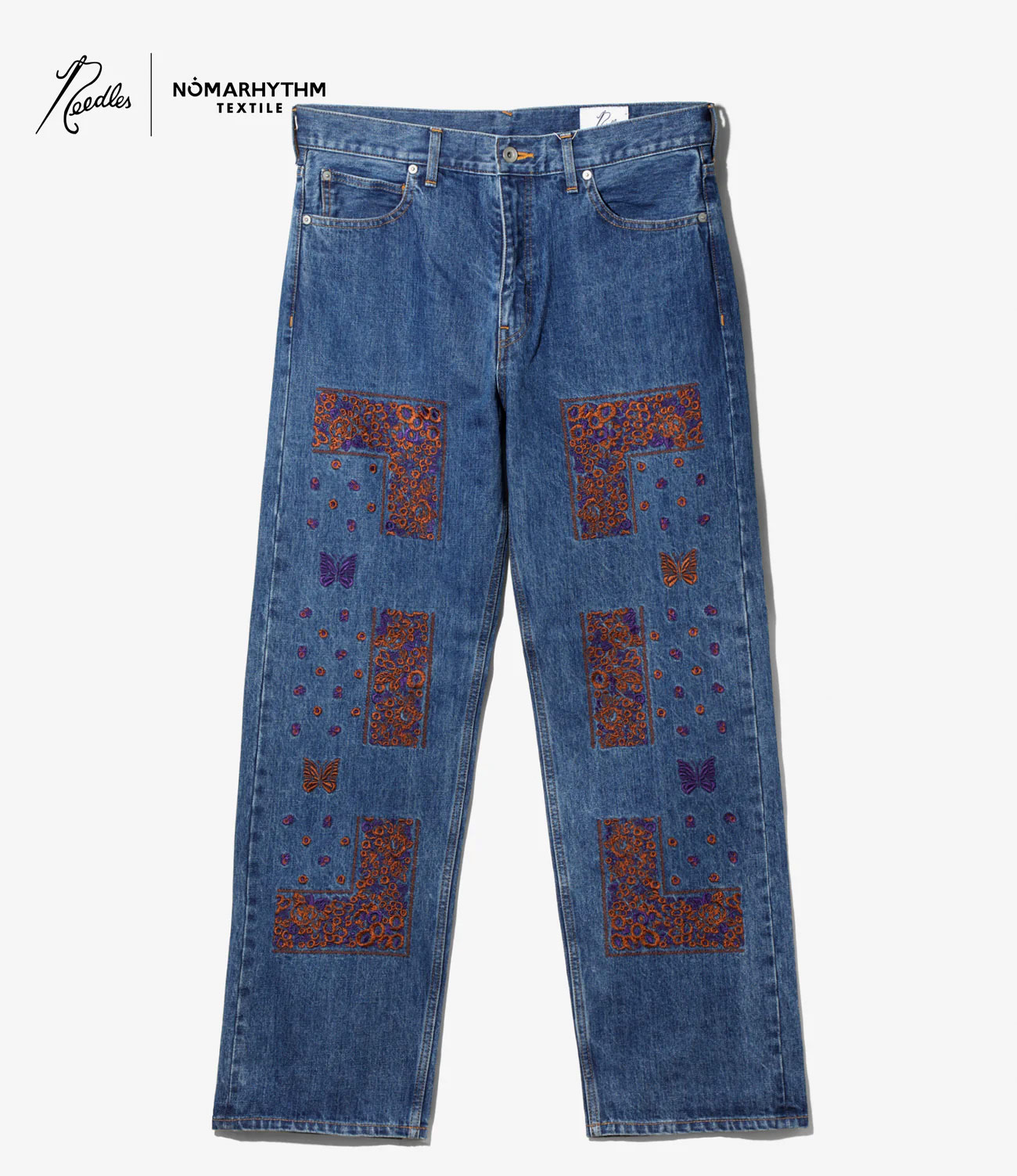 〈NEEDLES〉X〈NOMARHYTHM TEXTILE〉BANDANA EMB. DENIM PANT