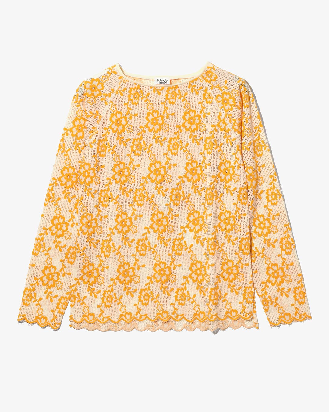 Crew Neck Tee - Flower Lace ¥25,300