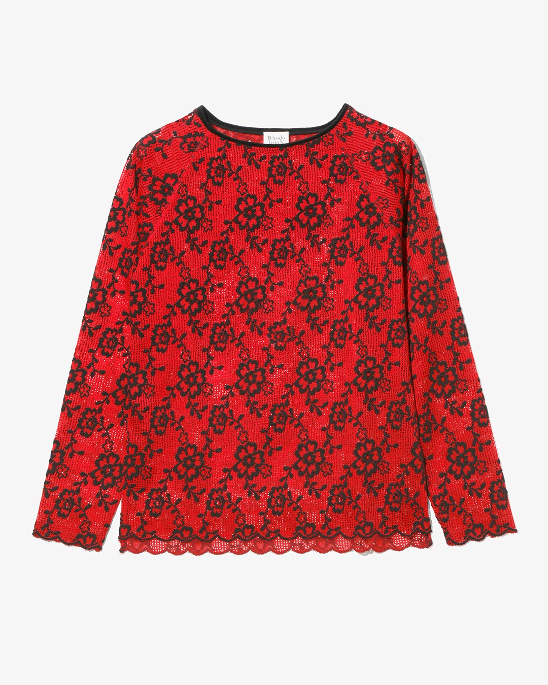 Crew Neck Tee - Flower Lace ¥25,300