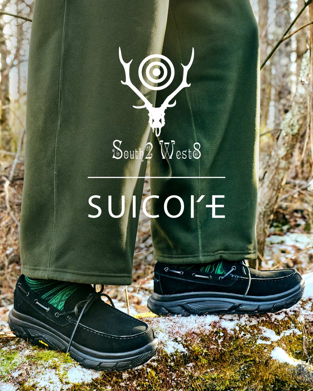 〈S2W8〉x〈SUICOKE〉スウェード素材の新作モカシンシューズ