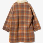 Shawl Collar Coat - Wool Plaid Melton ¥170,500