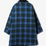 Shawl Collar Coat - Wool Plaid Melton ¥170,500