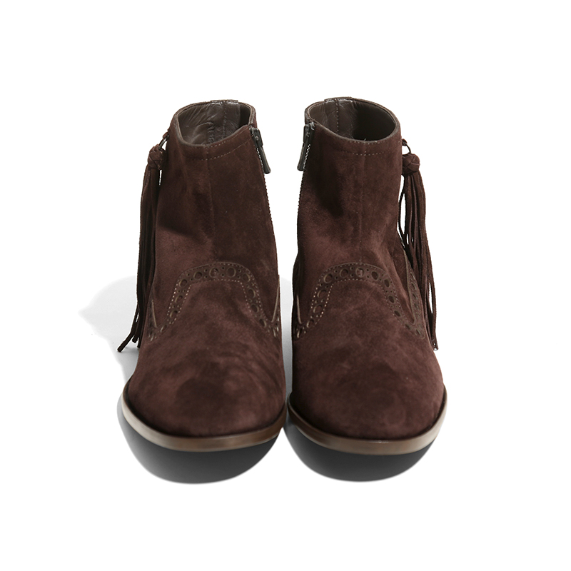 NEPCO FOOTWEAR〉MEDALLION BOOT WITH TASSEL FRINGE | NEPENTHES 