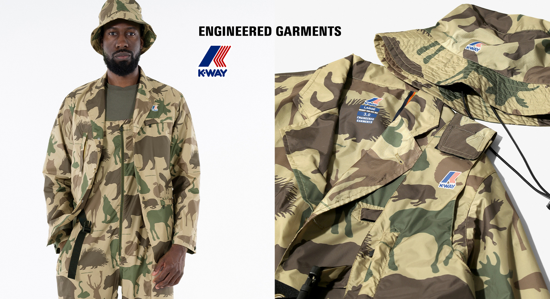 Engineered Garments × K-WAY エンジニアドガーメンツ-