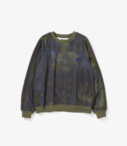 TRACK CREW NECK SHIRT- POLY SMOOTH / UNEVEN DYE PRINT ¥26,400