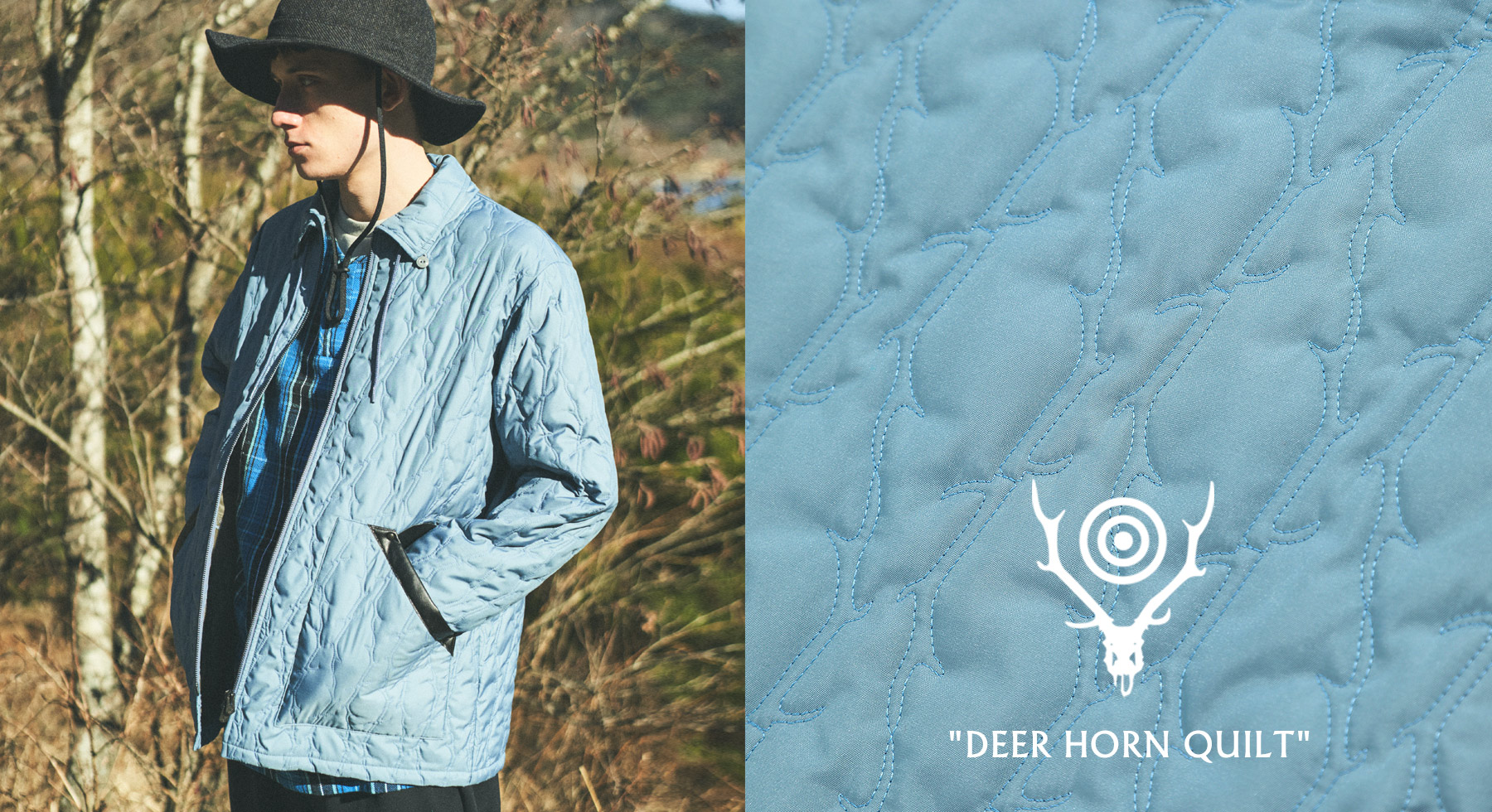 SOUTH2 WEST8〉 “DEER HORN QUILT”鹿角モチーフのオリジナルデザイン | NEPENTHES  （ネペンテス）オフィシャルウェブサイト