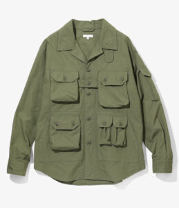 Explorer Shirt Jacket - Olive Cotton Ripstop