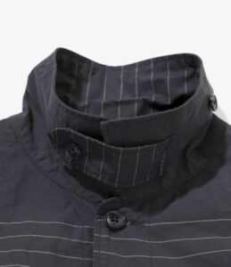 Explorer Shirt Jacket - Navy/Grey Nyco Horizontal Stripe ＊近日入荷予定