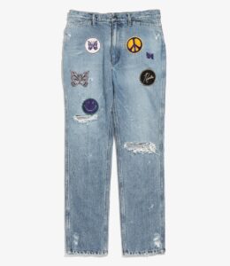 NEEDLES ASSORTED PATCHES SLIM JEAN
