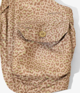 Shoulder Vest - Brown Poly Fiber Leopard Print ¥24,200