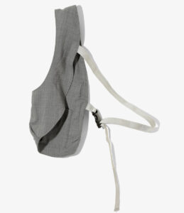 Shoulder Vest - Grey Shark Skin Wool ¥24,200