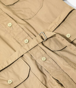 S/S Bush Shirt - Pima Cotton Broadcloth ¥35,200