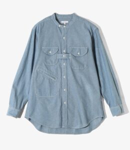 BANDED COLLAR SHIRT