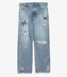 NEEDLES PAPILLON PATCHES STRAIGHT JEAN