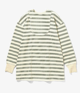 Henley Neck Shirt - Stripes ¥20,90