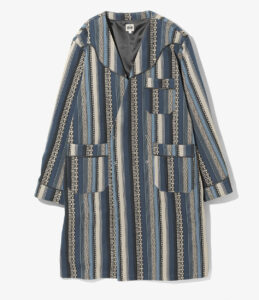WK Shop Coat - Cotton Dobby Stripe ¥60,500