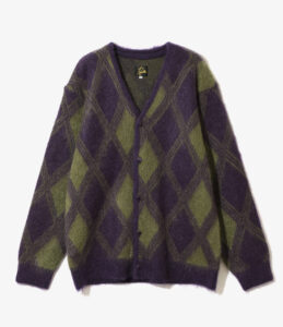 Mohair Cardigan - Argyle ¥31,900