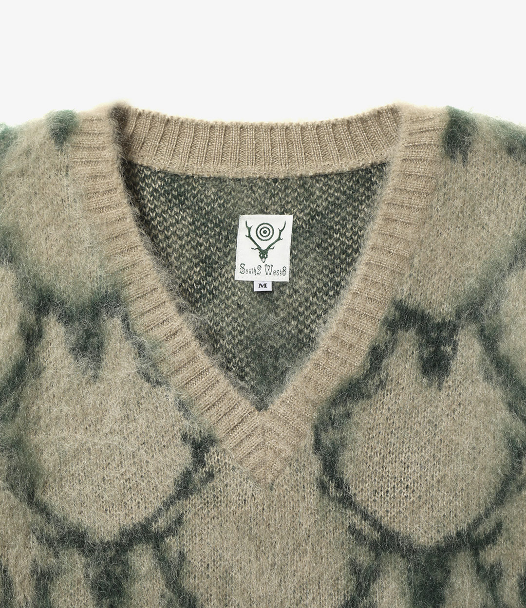 nepenthes mohair Vneck sweater  UK製袖丈56
