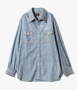 Work Shirt - Cotton Chambray / India Emb. ¥30,800