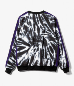 TRACK CREW NECK SHIRT - POLY SMOOTH / TIE DYE PRINTED ¥28,600