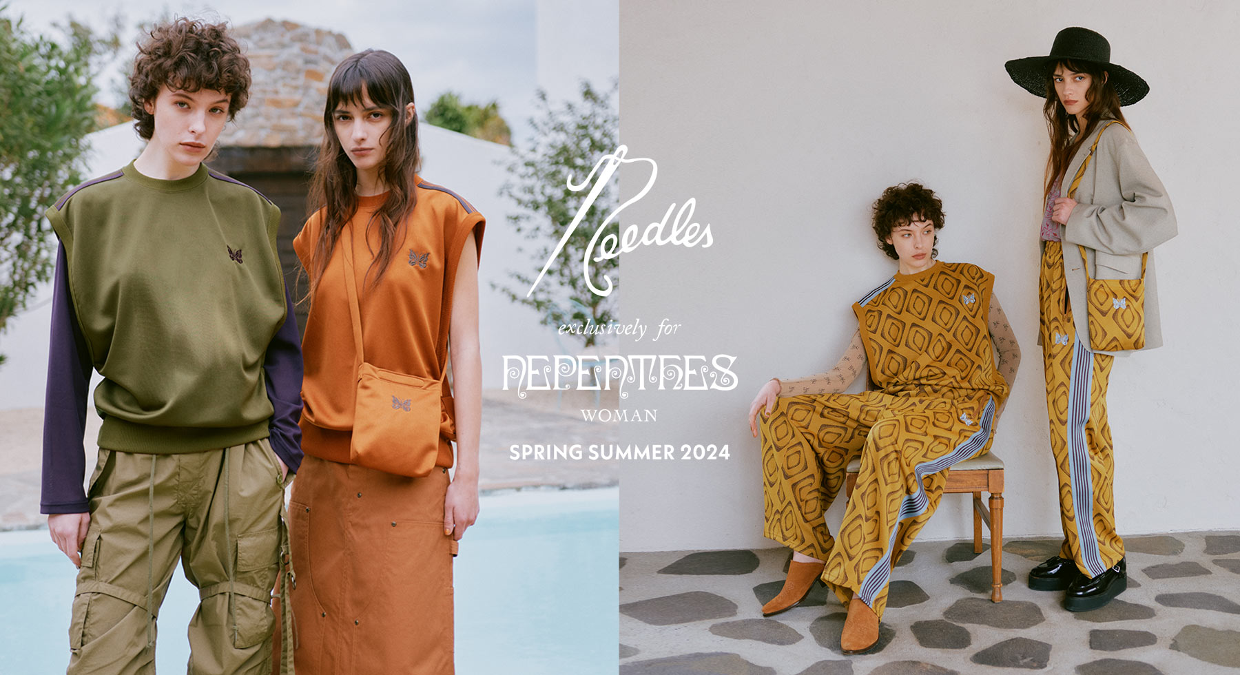 〈NEEDLES〉for NEPENTHES WOMAN SPRING SUMMER 2024