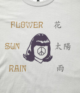 S/S CREW NECK TEE - FLOWER,SUN,RAIN ¥7,700