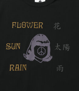 S/S CREW NECK TEE - FLOWER,SUN,RAIN ¥7,700