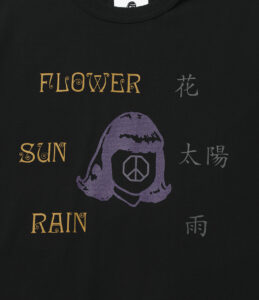 S/S CREW NECK TEE - FLOWER,SUN,RAIN ¥7,700