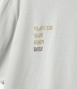 S/S CREW NECK TEE - FLOWER,SUN,RAIN,BIEI ¥7,700