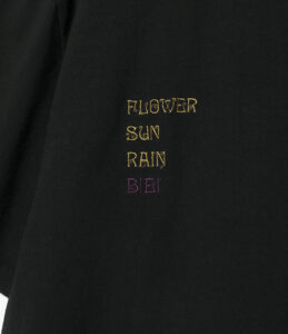 S/S CREW NECK TEE - FLOWER,SUN,RAIN,BIEI ¥7,700