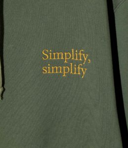 EMB. HOODED SWEAT SHIRT ¥22,000