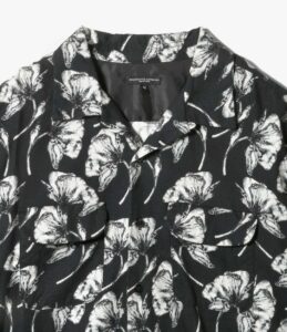 CLASSIC SHIRT - COTTON BRUSHED FLORAL PRINT ¥41,800