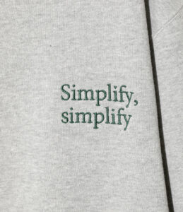 EMB. CREW NECK SWEAT SHIRT ¥19,800