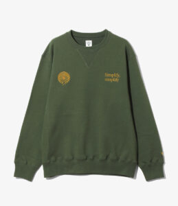 EMB. CREW NECK SWEAT SHIRT ¥19,800