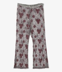 SLIT FLARE PANTS ー FLOWER RACE ¥22,000