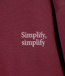 EMB. CREW NECK SWEAT SHIRT ¥19,800