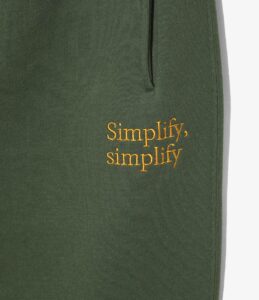 EMB. STRING SWEAT PANT ¥22,000