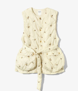 PADDED VEST - ORIGINAL FLORAL EMB. ¥56,100