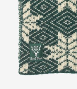 KNIT SCARF - SNOWFLAKES ¥9,900