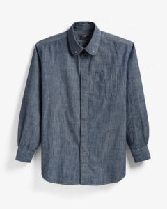 OVERSIZED ROUNDED COLLAR PINHOLE SHIRT ¥61,600