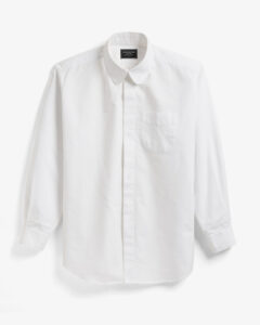 OVERSIZED ROUNDED COLLAR PINHOLE SHIRT ¥61,600