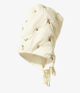 PADDED HOODY SCARF - ORIGINAL FLORAL EMB. ¥26,400