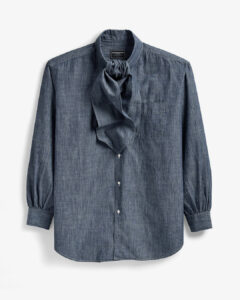 OVERSIZED ASCOT COLLAR SHIRT ¥69,300