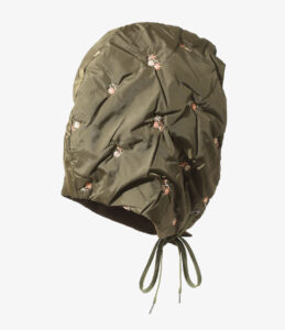 PADDED HOODY SCARF - ORIGINAL FLORAL EMB. ¥26,400