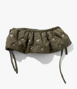 PADDED VARIATION APRON - ORIGINAL FLORAL EMB. ¥27,500