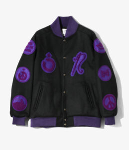 NEEDLES 〈NEEDLES〉x〈NOMARHYTHM TEXTILE〉Patch Varsity Jacket